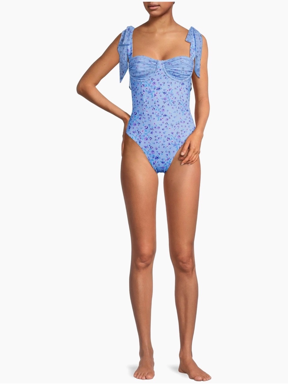 NWT Beach Riot Dede Floral One-Piece Swimsuit Sz XS - Picture 2 of 14